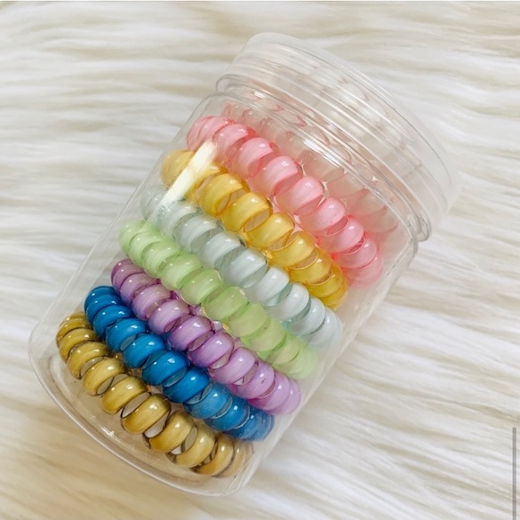 telephone cord style hair ties - Picture 5 of 6